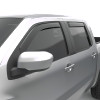 EGR 2022+ Nissan Frontier In Channel Window Visors Front/Rear Set Matte Black Crew Cab - 576045 Photo - Primary