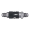 DeatschWerks 6AN Male Flare Quick Disconnect Dry Break Fitting - 2 Pieces Anodized Matte Black - 6-02-0225-B Photo - Primary