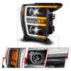 Anzo 21-23 Ford F150 LED Projector Headlight w/Switchback+Sequential - Black (Passenger Side Only) - 111594-R Photo - Unmounted
