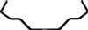 QA1 65-70 GM B-Body Rear Sway Bar - 1in - 52826 Photo - Primary