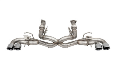 Corsa Fits 20-22 Corvette C8 3in Valved Cat-Back 4.5in Pol Quad Tips - Fits Factory NPP Exhaust w/ AFM - 21106 Photo - Primary