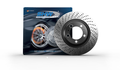 SHW 15-19 Porsche 911 Carrera 4 GTS 3.0L w/o Ceramic Brakes Left Rear Cross-Drilled MB Brake Rotor - PRL31324 Photo - Primary