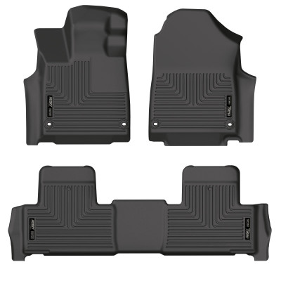 Husky Liners 2022 Acura MDX Weatherbeater Black Front & 2nd Seat Floor Liners - 95181 Photo - Primary