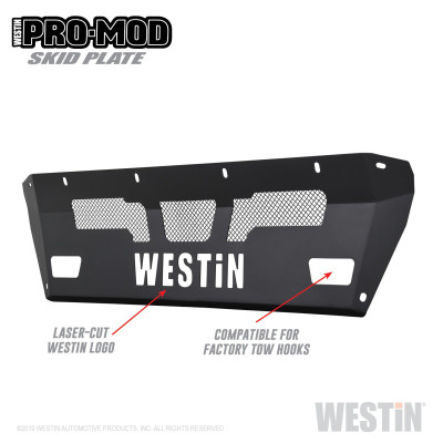 Westin 15-19 Chevrolet Silverado 2500/3500 Pro-Mod Skid Plate - Textured Black - 58-71165 Photo - Primary