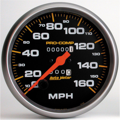 AutoMeter Gauge Speedometer 5in. 160MPH Mechanical Pro-Comp - 5154 Photo - Primary