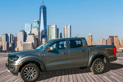 EGR 19+ Ford Ranger Crew Cab In-Channel Window Visors - Dark Smoke - Set of 4 (573551) - 573551 Photo - Primary