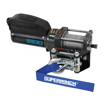 Superwinch 1,500 lbs. 1.1 HP 120V AC 1/8 In x 35ft. Wire Rope - Gray Wrinkle - 1715001 Photo - Primary