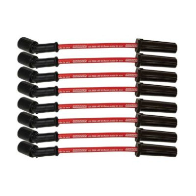 Moroso GM LS/LT 8.5mm Ultra 40 9.75in Long Wire Set w/o Alum Heatshield - Red - 73741 User 1