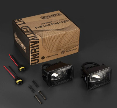 Alpharex 15-20 Ford F150/17-22 Super Duty DoubleTap Dual Color LED Projector Fog Lights - 210009 Photo - Primary