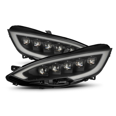 AlphaRex 12-21 Tesla Model S NOVA-Series LED Proj Headlights Blk w/Activtn Light & Seq.Sig / SB DRL - 880877 Photo - Primary