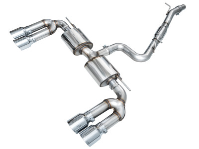 AWE 22-24 Audi 8Y S3 Touring Edition Exhaust - Chrome Silver Tips - 3015-42897 Photo - Primary