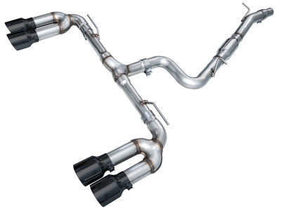 AWE 22-24 Audi 8Y S3 Track Edition Exhaust  - Diamond Black Tips - 3020-43897 Photo - Primary