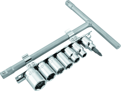 BikeMaster 3/8in Drive T-handle Set (8mm/10mm/12mm/13mm/14mm/17mm/#2 Phillips) - 151547 Photo - Primary