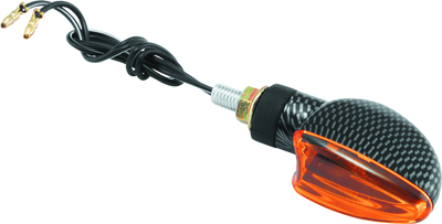 BikeMaster Ministalk Marker Light V-Shape Carbon/Amber - 266009 Photo - Primary