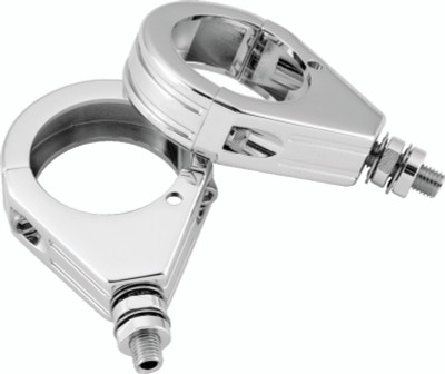 Bikers Choice Chrome Grooved 39MM Clamp With 5/16-18 Stud Universal Custom Pr - 482427 Photo - Primary
