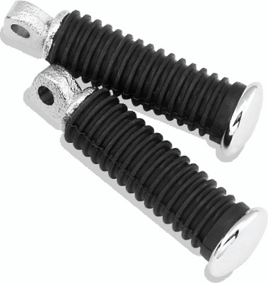 Bikers Choice Chrome Cap Rider Pegs Male Mount Style Replaces H-D 49117-77T - 490358 Photo - Primary