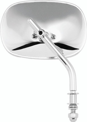 Bikers Choice 65-Up Chrome Stamped Steel Mirror Replaces H-D 91869-83T - 490738 Photo - Primary