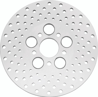 Bikers Choice 73-84 FL 10 Inch Front & Rear Drilled Stainless Rotor Replaces H-D 41813-79 - 619918 Photo - Primary