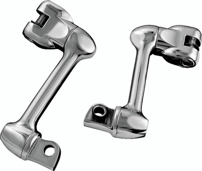 Kuryakyn 4in Adjustable Lockable Offsets With Male Mount Adapter Chrome - 4557 Photo - Primary