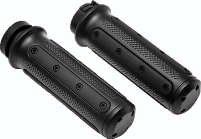 Kuryakyn Heavy Industry Grips Dual Cable Black - 6121 Photo - Primary