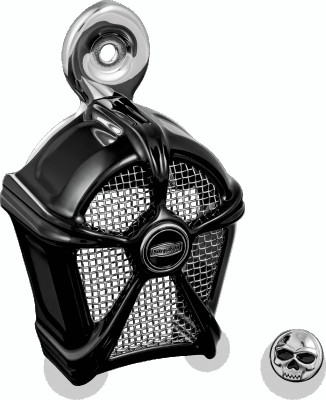 Kuryakyn Mach 2 Horn Cover Black With Chrome Mesh - 7297 Photo - Primary