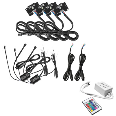 Oracle Jeep Wrangler JL/JT RGB+W Headlight DRL  Kit - ColorSHIFT w/ Simple Controller SEE WARRANTY - 1346-504 Photo - Primary