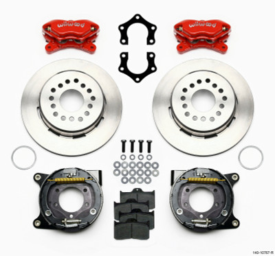 Wilwood Forged Dynalite P/S Park Brake Kit Red Mopar/Dana 2.50in Off w/Snap Ring Brng - 140-10767-R Photo - Primary