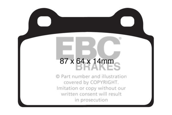 EBC DP31985C Disc Brake Pad Set For Mitsubishi Lancer 2008-2015 NEW
