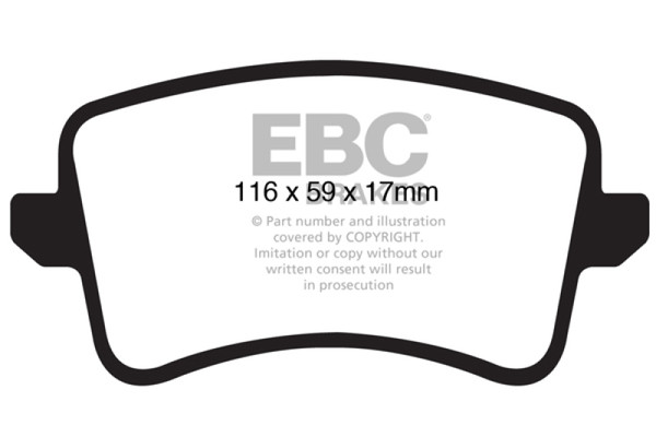 EBC DP31988C Redstuff Ceramic Low Dust Disc Brake Pads For Audi A4 allroad NEW