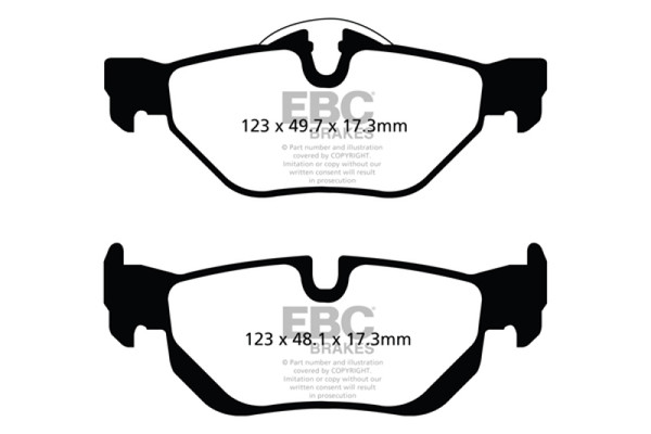 EBC DP32069C Redstuff Ceramic Low Dust Disc Brake Pad For 2008-2013 BMW 128i NEW