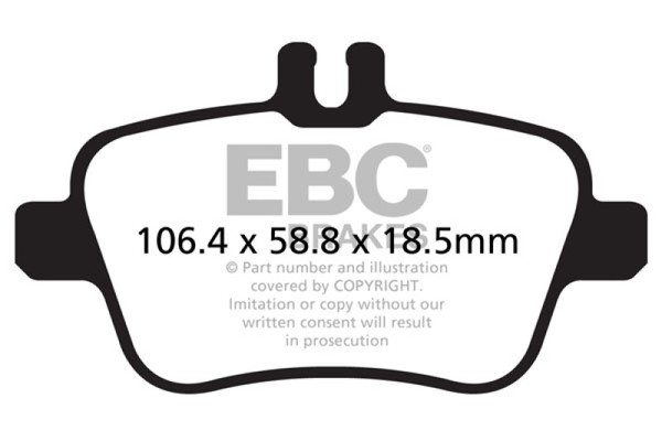EBC DP32157C Rear Disc Brake Pad Set For 2017-2018 Infiniti QX30