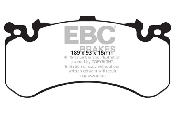 EBC Brakes DP32158C Redstuff Ceramic Low Dust Front Brake Pads Front