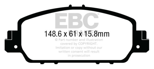EBC DP33014C Disc Brake Pad Set For Honda Accord 2013-2018 NEW