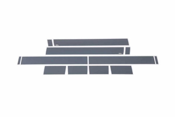 Putco 07-13 Chevy Silverado Crew Cab 5.5 Box - 6in Wide (12pcs) Black Platinum Rocker Panels - 9751207BP