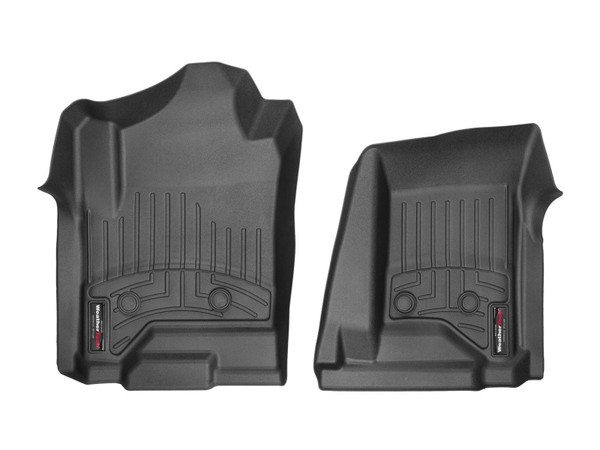 WeatherTech 15+ GMC Sierra/Denali 3500HD Vinyl Front FloorLiner BLK - Crew Cab (no 4x4 Floorshifter) - 4412661V