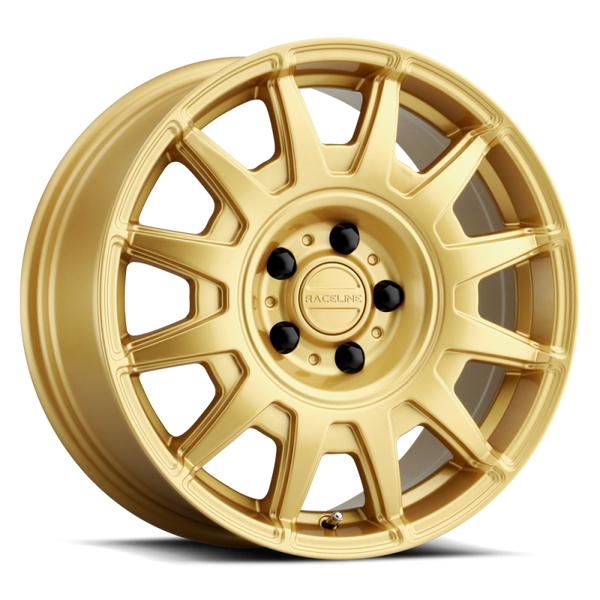 Raceline 401GD Aero 17x8in / 5x114.3 BP / 40mm Offset / 72.62mm Bore - Gloss Gold Wheel - 401GD-78012+40