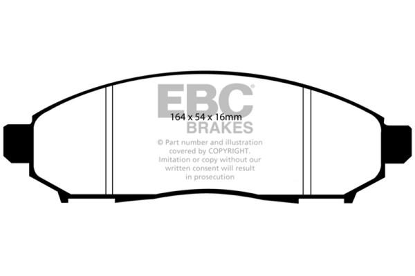 EBC DP41747R Disc Brake Pad Set For Nissan Frontier 2005-2018 NEW