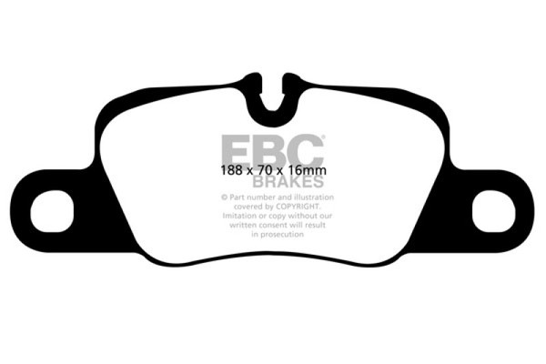 EBC DP41858R Disc Brake Pad Set For Porsche 911 2013-2014 NEW