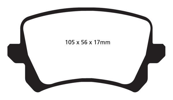 EBC DP42004R Yellowstuff Street & Track Disc Brake Pads For Audi Q3 Quattro NEW