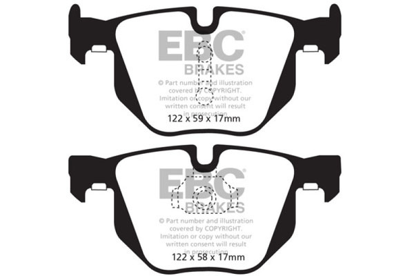 EBC DP42009R Disc Brake Pad Set For BMW X5 2009-2018 NEW