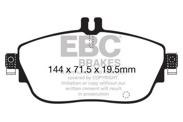 EBC DP42165R Yellowstuff Street & Track Brake Pads Front For Infiniti QX30
