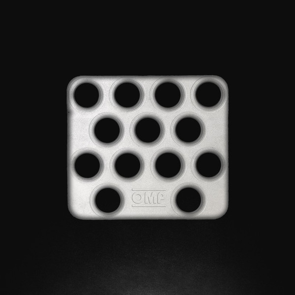 OMP Co-Drivers Foot Rest (Sandblasted Aluminium) - OA0-1866-003