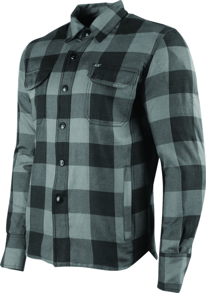 Speed and Strength True Grit Armored Moto Shirt Grey - Small - 889731