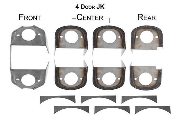 Rust Buster 2007-2018 Jeep Wrangler 4-Door Frame Body Mounts - RB5057
