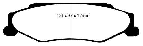 EBC DP51160NDX Rear Bluestuff NDX Full Race Brake Pads For Chevy Corvette