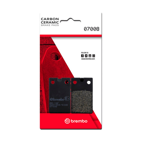 Brembo OE Aprilia Red Rose/Malaguti Crosser/TGB R/Tomos Bt Carbon Ceramic Brake Pad - Front - 07008