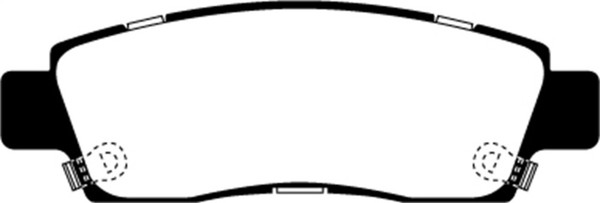 EBC DP61672 6000 Series Greenstuff Brakes Disc Pads For Buick Enclave NEW