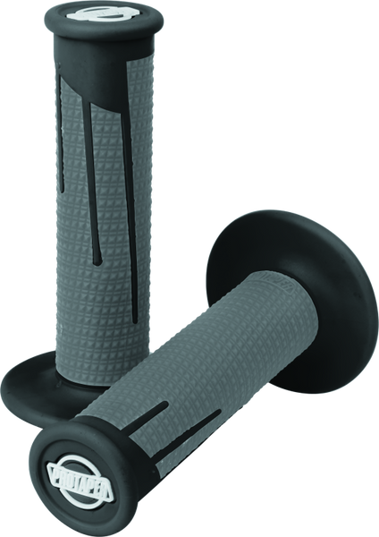 ProTaper Full Diamond Clamp-On Grips - Black/Dark Gray - 021689