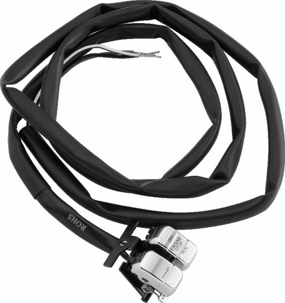 Twin Power 96-13 Big Twin XL V-Rod Chrome Engine Start Stop Switch Replaces H-D 71589-96 71684-06A - 601690