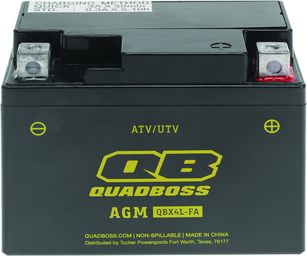 QuadBoss Maintenance-Free AGM Battery QBX4L-FA - 401375